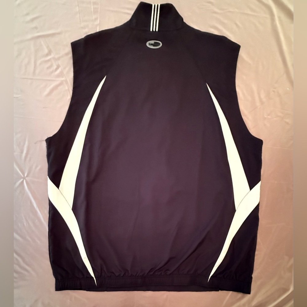 Adidas Black and White Golf Windbreaker Quarter Zip Vest Size Large - Picture 4 of 13